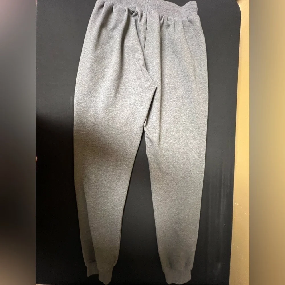 PIDOGYM MENS SLIM JOGGERS-TAPERED SWEATPANTS WITH RIBBED CUFFS  LARGE MED GRAY